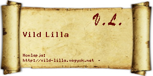 Vild Lilla névjegykártya