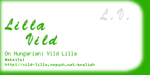 lilla vild business card